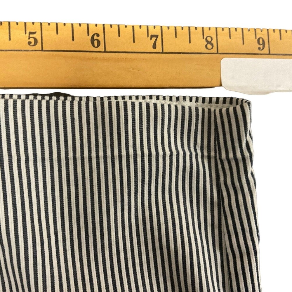 Alfred Dunner Woman's Gray & White Striped Pants W/Pockets Pull On Style Size 18 - Picture 7 of 11